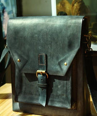 Cool Handmade Leather Mens Backpack Travel Backpack Messenger Bag for men - imessengerbags