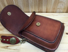 Leather Belt Pouch Mens Small Cases Waist Bag Hip Pack Belt Bag Fanny Pack Bumbag for Men
