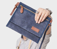 Mens Canvas Slim Cool Messenger Bag Side Bag Canvas Shoulder Bag for Men