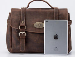 Vintage Leather Mens Handbag Briefcase Messenger Bag for men - imessengerbags