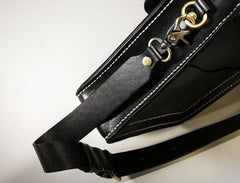 Handmade Leather Mens Cool Messenger Bag Sling Bag Chest Bag Bike Bag Cycling Bag for men - imessengerbags