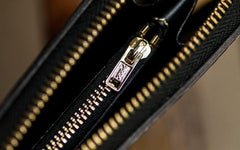 Handmade Leather Mens Tooled Eagle Chain Biker Wallet Cool Leather Wallet Long Clutch Wallets for Men - imessengerbags