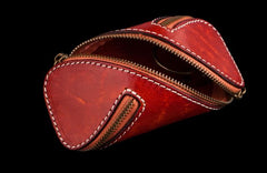 Handmade Leather Tooled Mens Cool Car Key Wallet Coin Wallet Pouch Car KeyChain for Men - imessengerbags