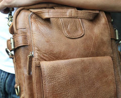 Cool Leather Mens Small Handbag Messenger Bag Shoulder Bag for men - imessengerbags