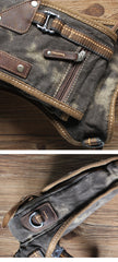 Denim Mens Small Shoulder Bag Thigh bag Waist Bag DropLeg Bag Belt Pouch For Men