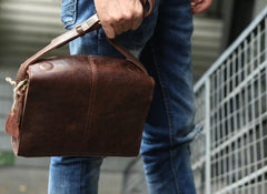 Cool Leather Mens Small Messenger Bag Shoulder Bag for men - imessengerbags
