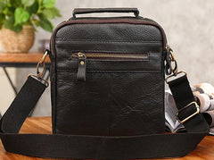 Cool Coffee Small Leather Mens Side Bag Messenger Bag Shoulder Bag for Men