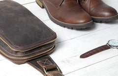 Cool Leather Mens Sling Bag Sling Shoulder Bags Sling Backpack for men - imessengerbags