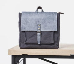Cool Mens Canvas Backpack Canvas Travel Bag Canvas School Bag for Men - imessengerbags