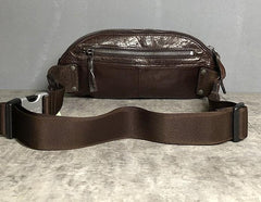 Leather Men Fanny Pack Small Waist Bag Hip Pack Belt Bag Bumbag for Men