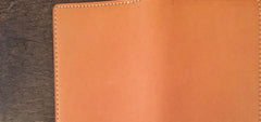 Handmade Leather Mens Cool Long Leather Wallet Slim Travel Passport Wallet for Men - imessengerbags