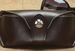 Handmade Mens Leather Glasses Case Glasses Box Glasses Holder For Men - imessengerbags