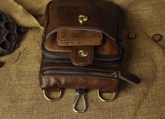 Vintage Leather Belt Pouches for Men Waist Bag BELT BAGs Shoulder Bags For Men