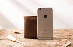 Cool Leather Mens Small Wallets Bifold Vintage billfold Wallets for Men - imessengerbags