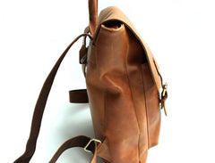 Cool Leather Mens Backpack Travel Backpack Laptop Backpack for men