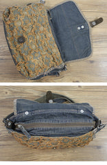 Denim Side Bags Womens Blue Denim Messenger Bag Vintage Denim Shoulder Bags For Women