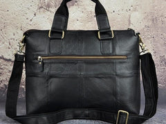 Vintage Leather Laptop Bags Business Bag Work Bag Mens Briefcases for Men