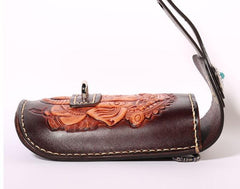 Leather Belt Pouch Mens Small Cases Waist Bag Hip Pack Belt Bag Fanny Pack Bumbag for Men - imessengerbags