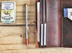 Cool Leather Mens Bifold Long Travel Wallet Leather Long Passport Wallet for Men - imessengerbags