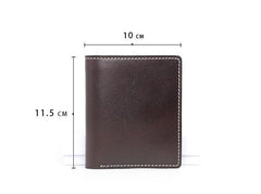 Cool Leather Mens Small Wallets Front Pocket Wallet Slim Wallet for Men - imessengerbags