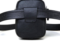 Leather Mens Cell Phone Holster Belt Pouch Mens Waist Bag Shoulder Bag for Men