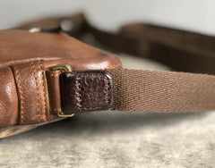 Genuine Leather Mens Cool Chest Bag Sling Bag Crossbody Bag Travel Bag Hiking Bag for men - imessengerbags