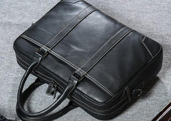 Handmade Leather Mens Cool Messenger Bag Work Bag Business Bag Briefcase Bag for men - imessengerbags