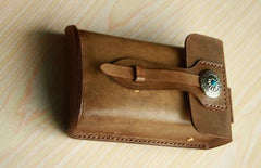 Handmade Cool Leather Cell Phone Holsters Belt Pouch Mens Waist Bag for Men - imessengerbags