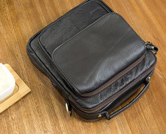 Cool Leather Mens Small Side Bag Messenger Bag Shoulder Bags for Men - imessengerbags