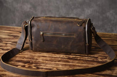 Handmade Leather Mens Cool Shoulder Bag Messenger Bag Chest Bag Bike Bag Cycling Bag for men - imessengerbags