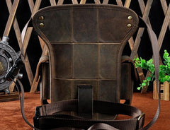 Biker Mens Leather Drop Leg Bag Waist Bag Side Bag Belt Pouch Pack for Men - imessengerbags