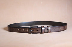 Genuine Leather Punk Rock Biker Trucker Mens Belt Men Black Coffee Belt for Men