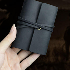 Handmade Leather Floral Mens Cool Short Wallet Card Holder Small Card Slim Wallets for Men - imessengerbags