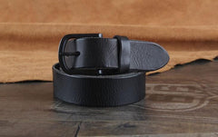 Genuine Leather Punk Rock Biker Trucker Mens Belt Men Black Coffee Belt for Men