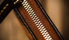 Handmade Leather Tooled Eagle Mens billfold Wallet Cool Leather Wallet Slim Wallet for Men - imessengerbags
