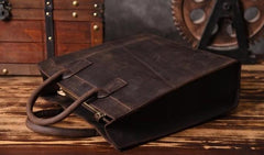 Genuine Leather Mens Cool Messenger Bag Handbag Briefcase Work Bag Business Bag for men