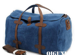 Mens Waxed Canvas Overnight Bag Canvas Weekender Bag Canvas Travel Bag for Men