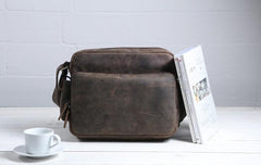 Cool Leather Vintage Mens Messenger Bags Small Shoulder Bags for Men - imessengerbags