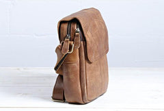 Cool Vintage Leather Small Mens Messenger Bags Shoulder Bags for Men