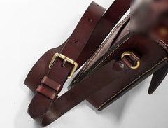 Handmade Leather Mens Cool Messenger Bag Sling Bag Chest Bag Bike Bag Cycling Bag for men - imessengerbags