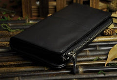 Cool Leather Mens Long Wallet Vintage Leather Long Wallet for Men - imessengerbags