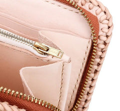 Handmade Leather Mens Clutch Wallet Cool Carp Tooled Wallet Long Zipper Wallets for Men - imessengerbags