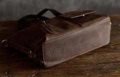 Genuine Leather Mens Cool Messenger Bag Handbag Briefcase Work Bag Business Bag for men