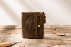 Cool Canvas Mens Small Wallet Bifold Vintage billfold Wallets for Men - imessengerbags