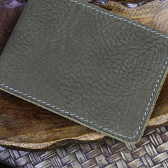 Handmade Leather Floral Mens License Wallets Cool Short Wallet Card Holder Small Card Slim Wallets for Men