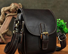 Cool Mens Leather Side Bag Belt Pouch Holster Belt Case Waist Pouch for Men