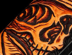 Handmade Leather Biker Mens Cool Car Key Wallet Coin Wallet Pouch Car KeyChain for Men - imessengerbags