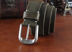 Genuine Leather Punk Rock Biker Trucker Mens Belt Men Black Coffee Belt for Men - imessengerbags