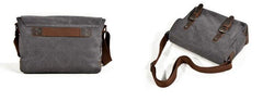Mens Canvas Side Bag Messenger Bag Camera Courier Bag Shoulder Bag for Men - imessengerbags
