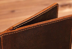 Handmade Genuine Leather Wallet billfold Leather Wallet Slim Bifold Wallet Bag For Mens - imessengerbags